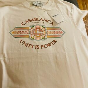 casablanca tee shirt new with tags size large